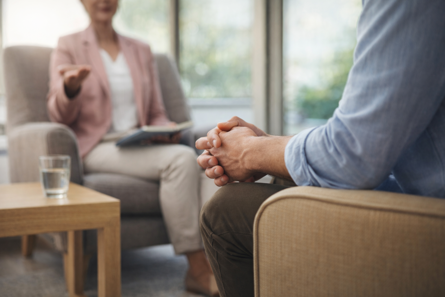 Man playing video games on couch